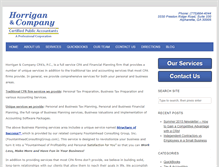Tablet Screenshot of horrigancpa.com